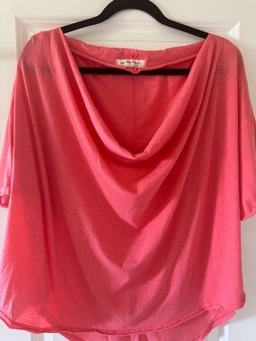 We The Free Coral Short Sleeve Top